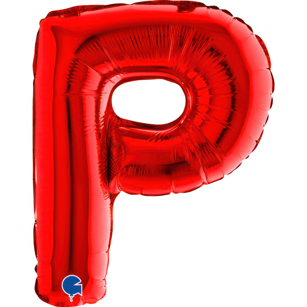 Letter P Red Mini Single Pack 14"