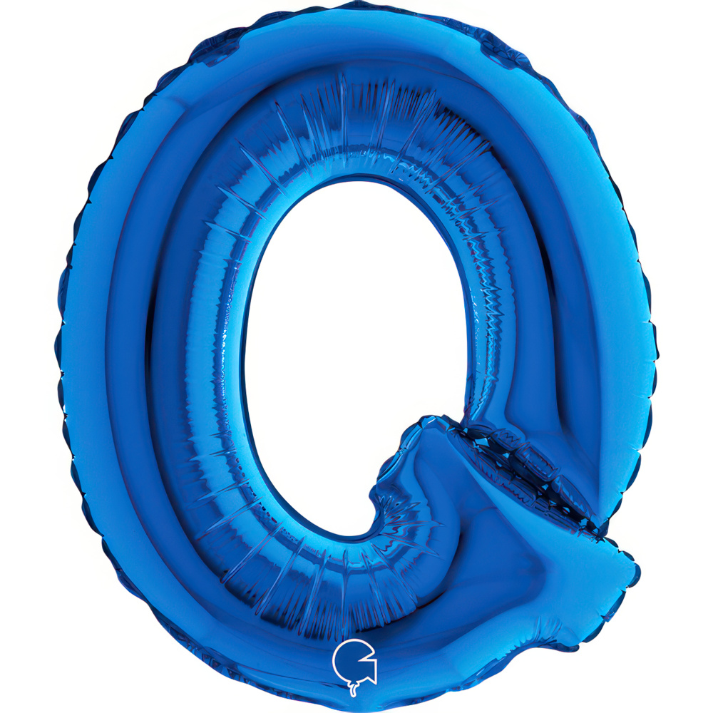 Letter Q   Blue Mini Single Pack 14"