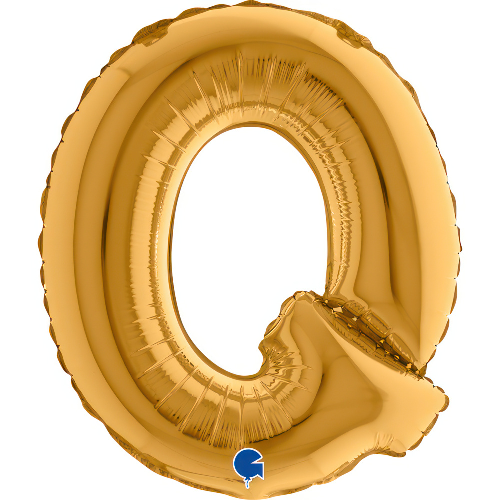 Letter Q Gold Mini Single Pack 14"