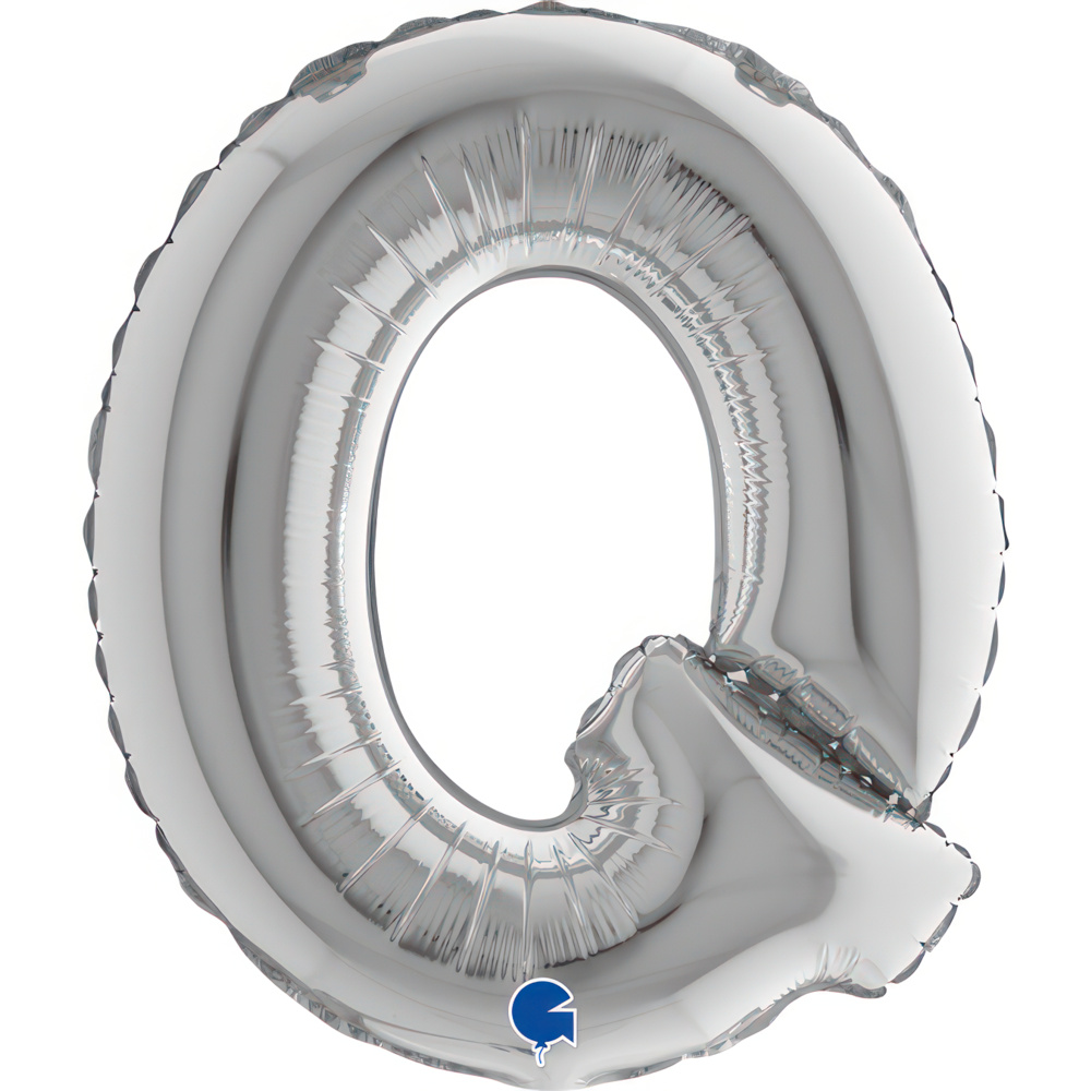 Letter Q Silver Mini Single Pack 14"