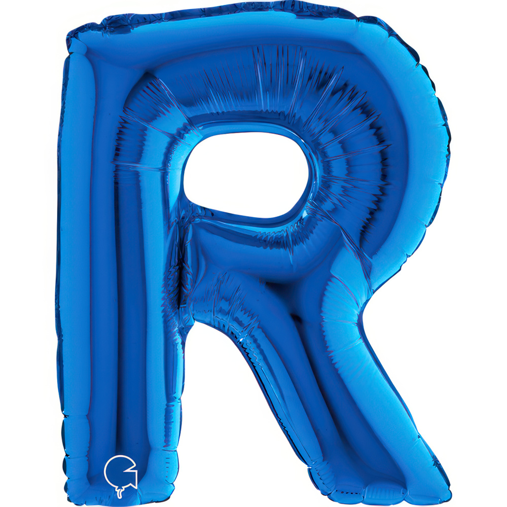 Letter R  Blue Mini Single Pack 14"