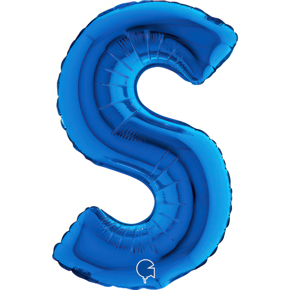 Letter S   Blue Mini Single Pack 14"
