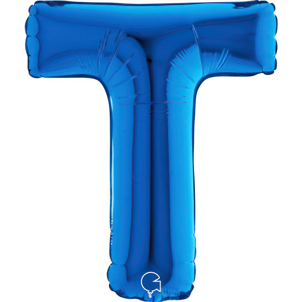 Letter T   Blue Mini Single Pack14"