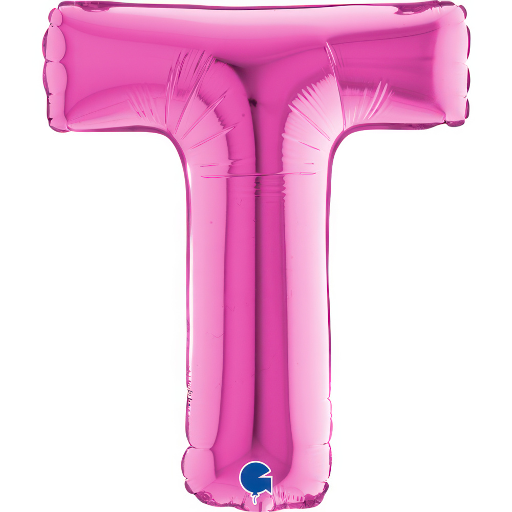 Letter T Fuxia Mini Single Pack 14"