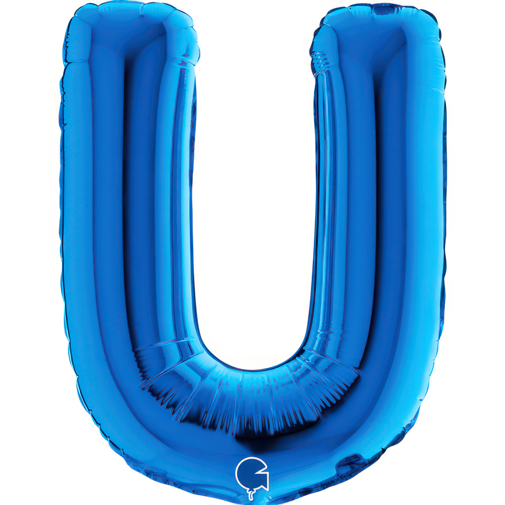 Letter U   Blue Mini Single Pack14"