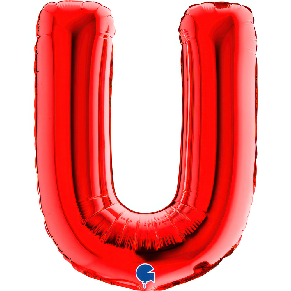 Letter U   Red Mini Single Pack14"