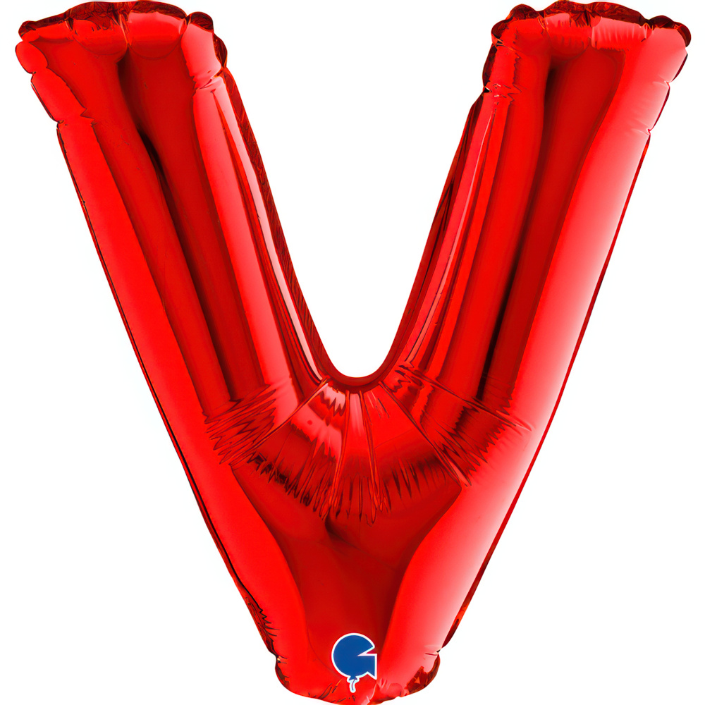 Letter V   Red Mini Single Pack14"