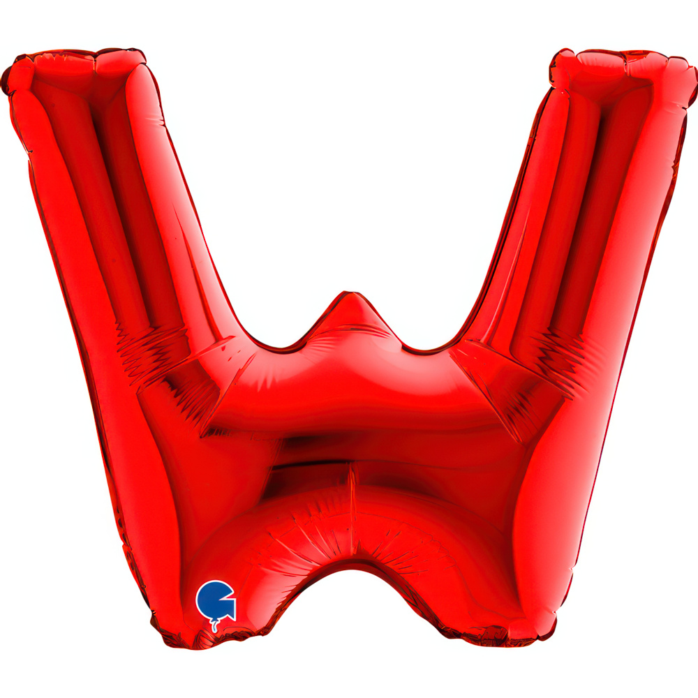 Letter W   Red Mini Single Pack14"