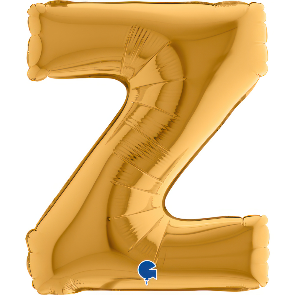 Letter Z Gold Mini Single Pack14"