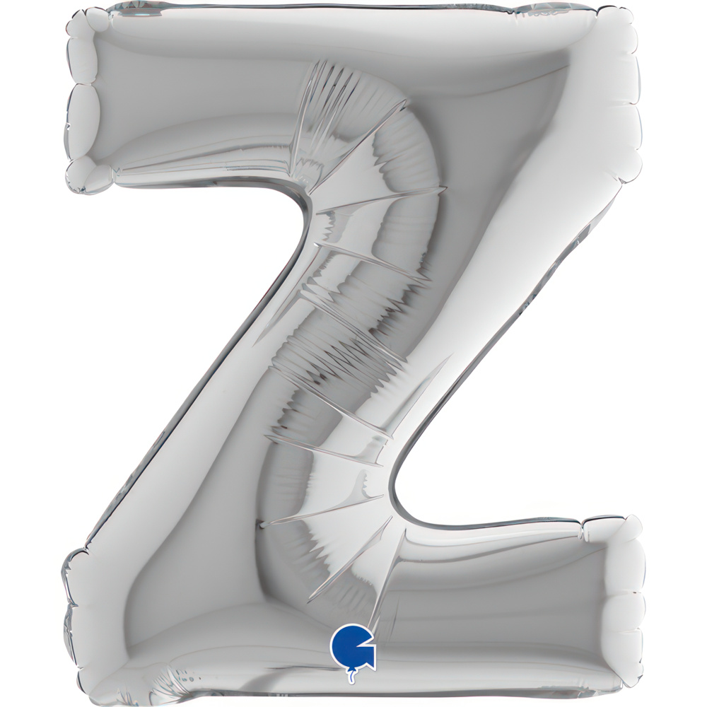 Letter Z Silver Mini Single Pack14"