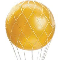 BALLOON NET 16"  WHITE - rete singola