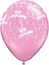 11" RND ST BCOMPL PINK 100PZ