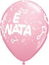 11"  RND ST E' NATA STD PINK 100 PZ