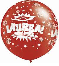 3 FT RND LAUREA RED 15505