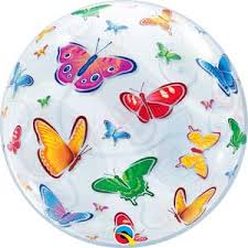 22" SINGLE BUBBLE stampati       BUTTERFLIES

QUALATEX