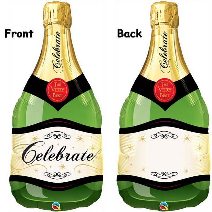 CELEBRATE BUBBLY WINE BOTTLE 39" SHAPE GROUP B PKT