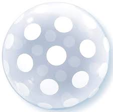 20" DECO BUBBLE BIG POLKA DOTS ALL AROUND          01CT

QUALATEX