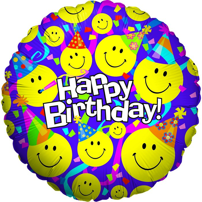18" Smiley Birthday