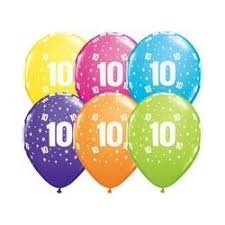 11" birthday TROPICAL 10 RETAIL STARS 10-A-ROUNDASSORTED (6X6CT)