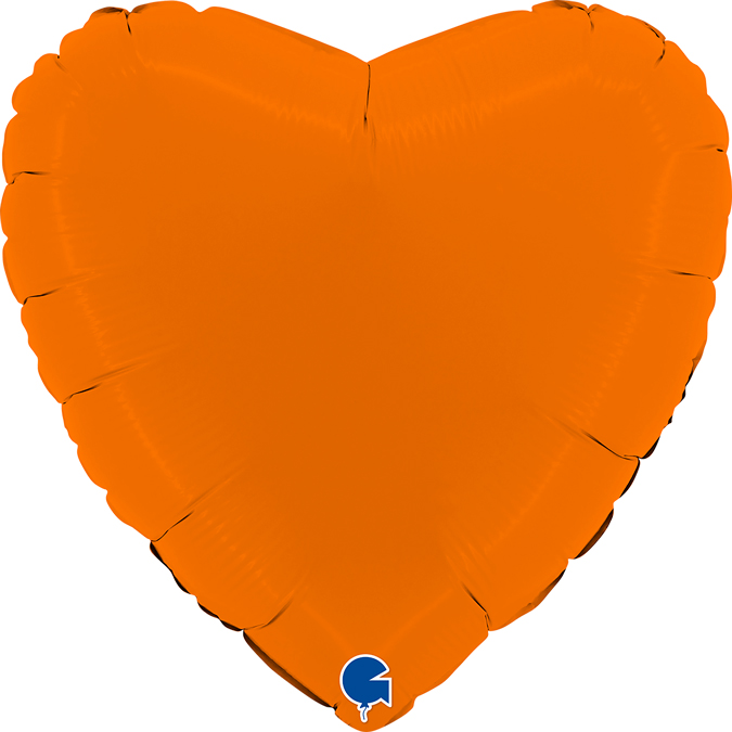 Heart 18"  Matte Orange

Size
18" / 36x36 cm