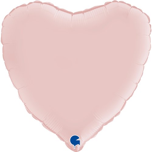 Heart 18" Satin Pastel Pink 

Size
18" / 36x36 cm