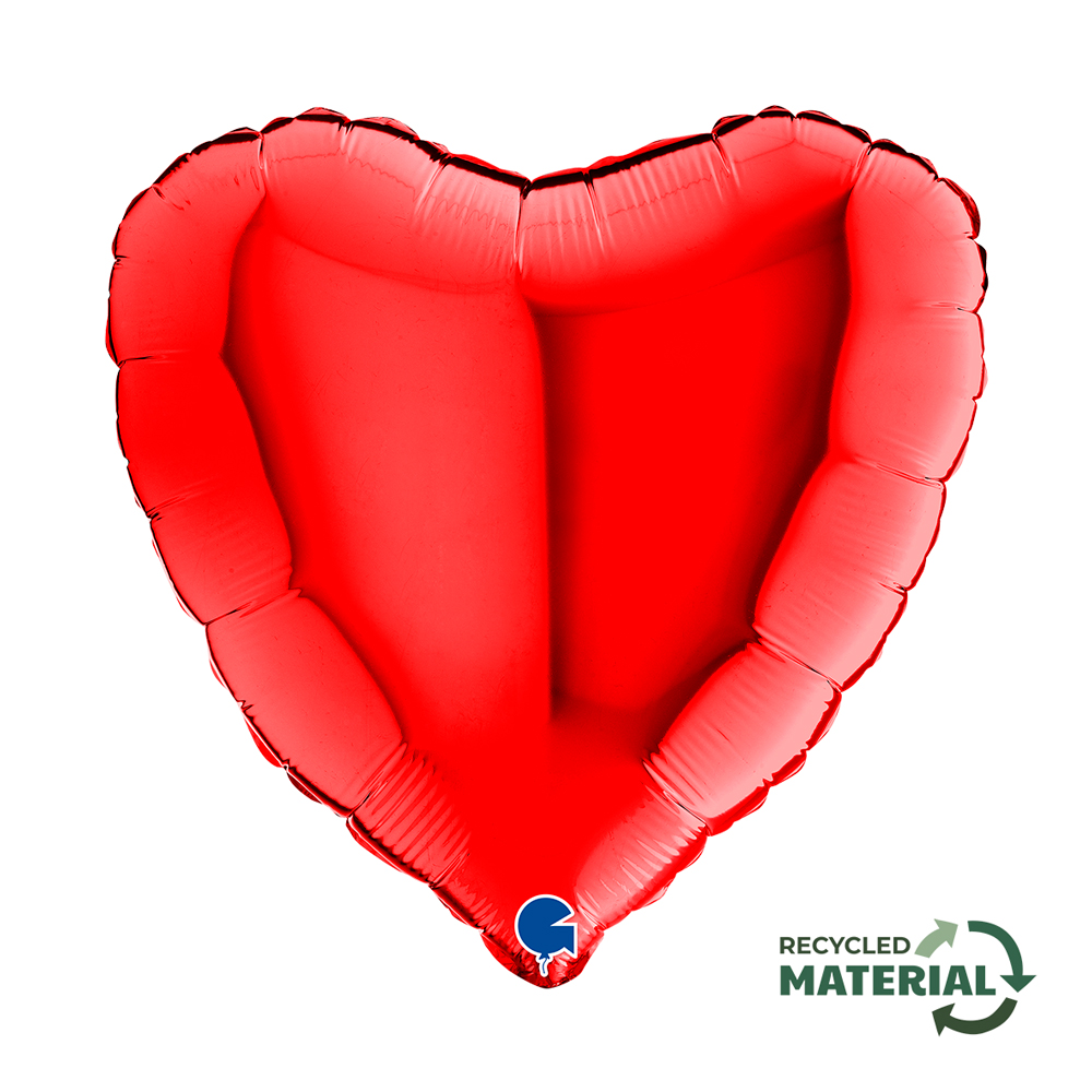 Heart 18"    a Red-  SOLO MULTIPLI DI 100 PEZZI - NON IMBUSTATO

Size
18" / 36x36 cm