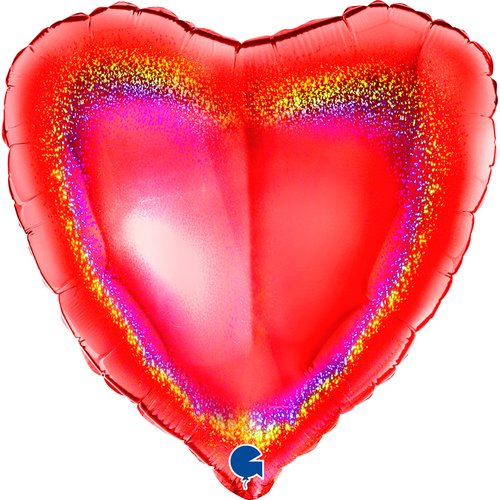 Heart 18" Glitter Holographic Red - 

Size
18" / 36x36 cm