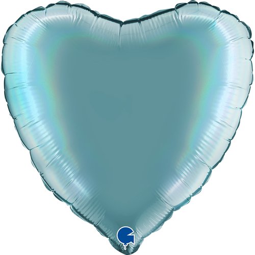 Heart 18" Rainbow Holographic Platinum Tenerife Sea - 

Size
18" / 36x36 cm