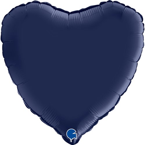 Heart 18" Satin Blue Navy

Size
18" / 36x36 cm