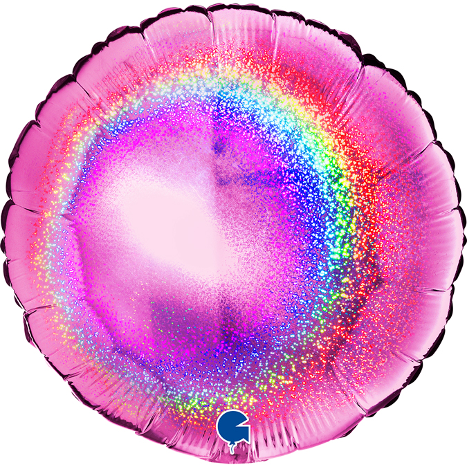 18"Round  Glitter Holographic Fuxia

Size
18" / 35x35 cm