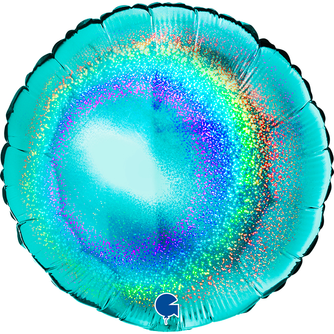 18"Round  Glitter Holographic Tiffany

Size
18" / 35x35 cm