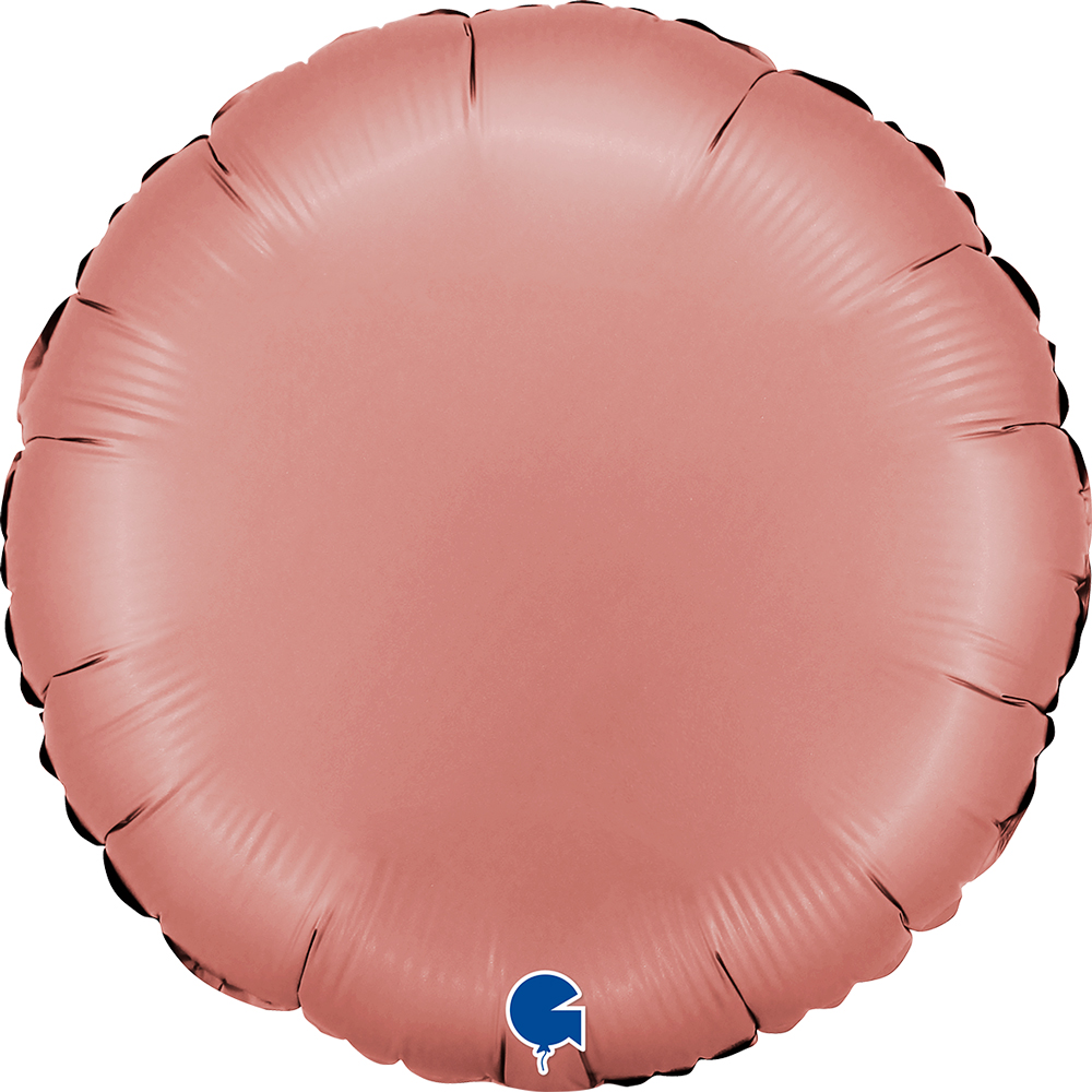 18" Round  Satin Rose Gold

Size
18" / 35x35 cm