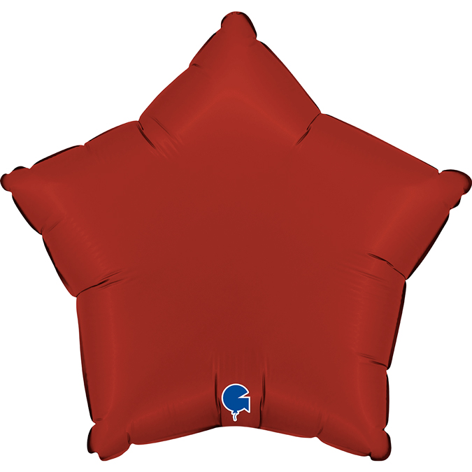 Star 18"  Satin Rubin Red

Size
18" / 42x40 cm
