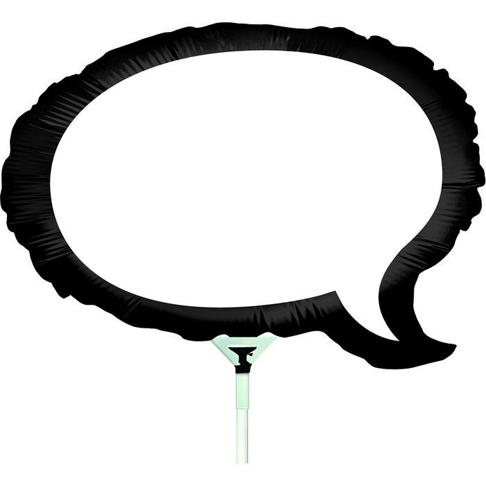 17  shape Shp.f.b.Mini Speech Bubble

size 14" 35 cm minishape