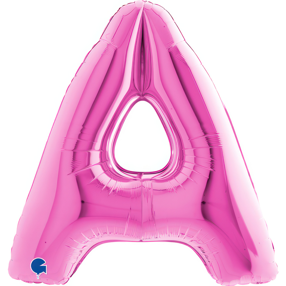 Letter A Fuxia Single Pack 40"