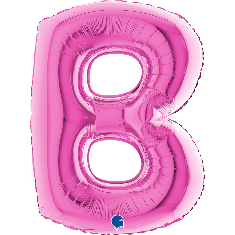 Letter B Fuxia Single Pack 40"