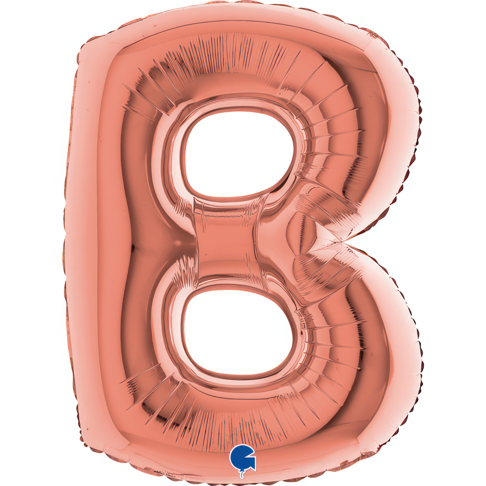 Letter B Rose Gold Single Pack 40"