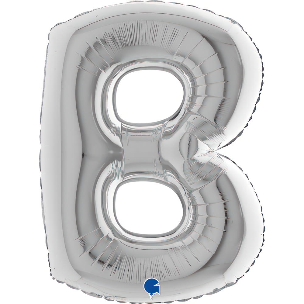 Letter B Silver Single Pack 40"