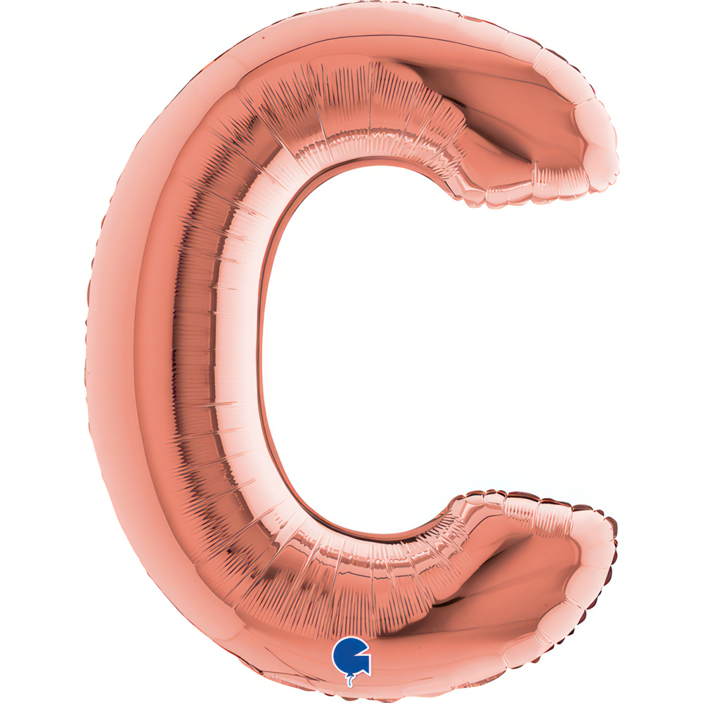 Letter C Rose Gold Single Pack 40"