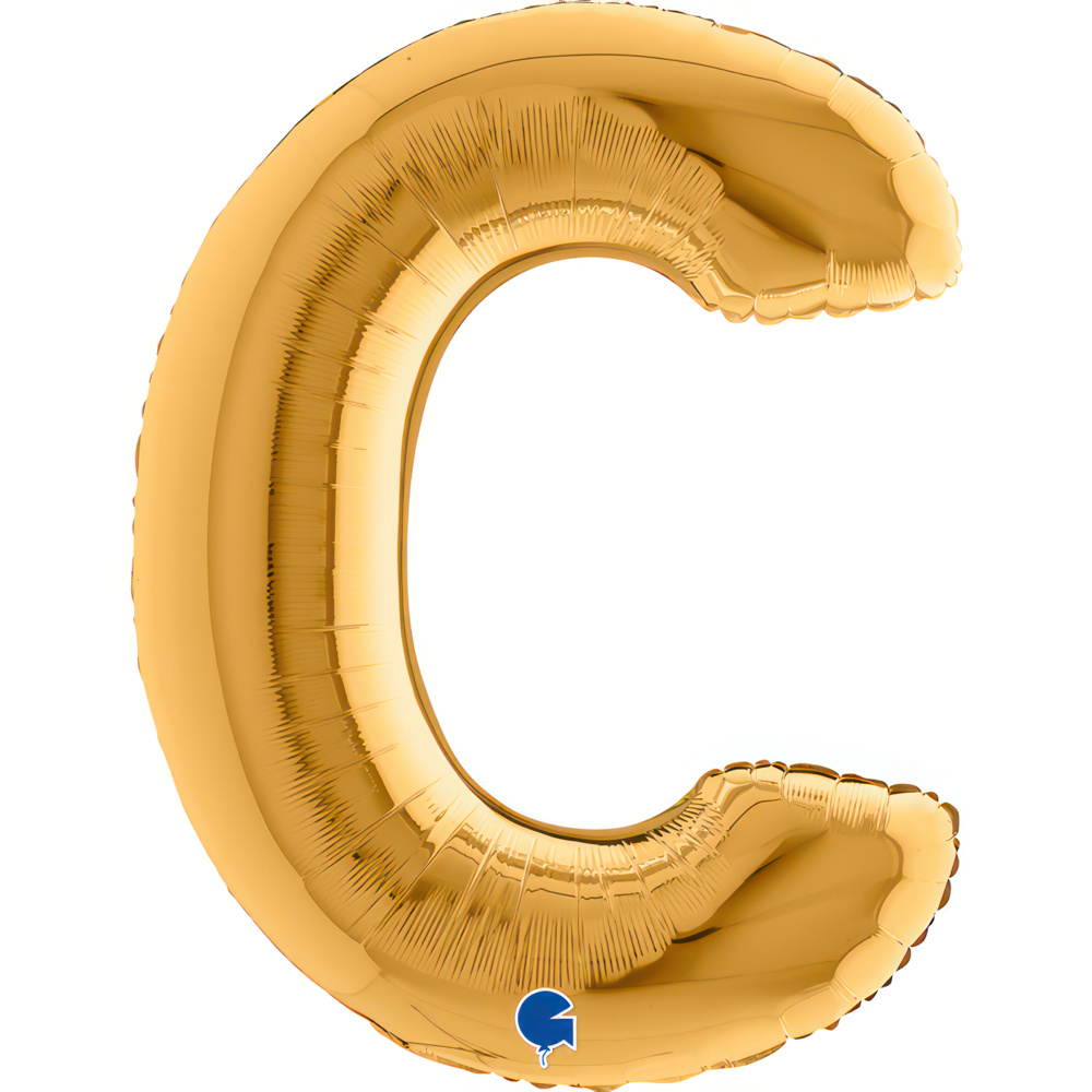 Letter C Gold Single Pack 40"