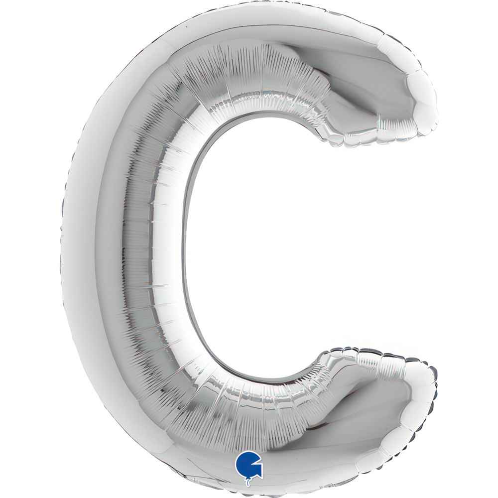 Letter C Silver Single Pack 40"