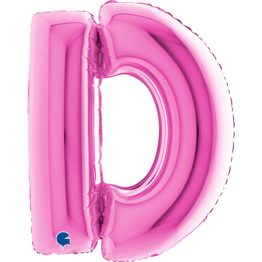 Letter D Fuxia Single Pack 40"