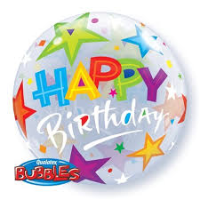 22" SINGLE BUBBLE BIRTHDAY  STARS

QUALATEX