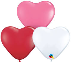 15"  HEART  LOVE AST   50CT  QUALATEX PLAIN LATEX