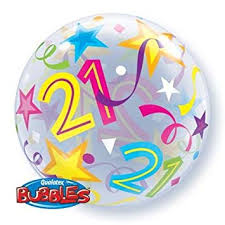 22" SINGLE BUBBLE 21 BRILLIANT STARS       01CT

QUALATEX