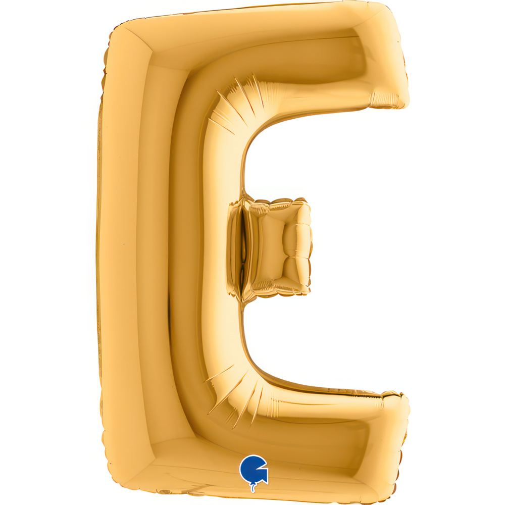 Letter E Gold Single Pack 40"