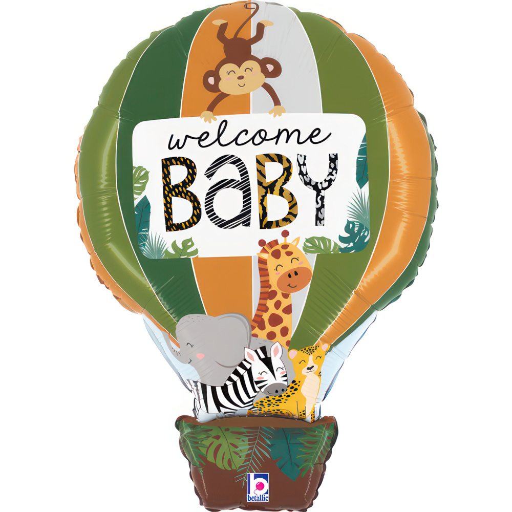 30" shape welcome Baby Jungle Animals