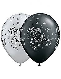 11" birthday BDAY ELEGANT SPARKLES & SWIRLS BIRTHDAYONYX & SILVER (25CT)