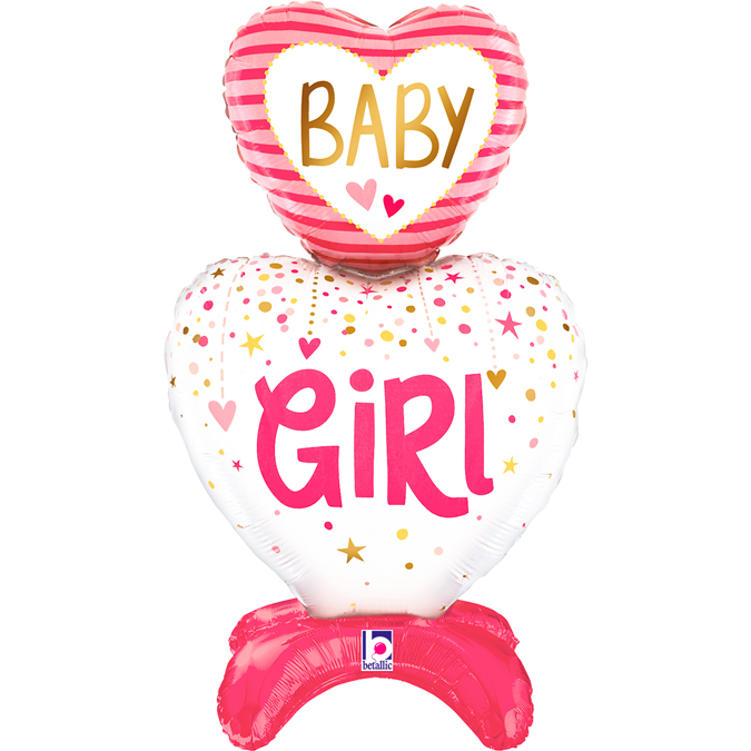 The Stundups BABY GIRL HEARTS 
Size/ 38x68x23 cm

Inflate only with air