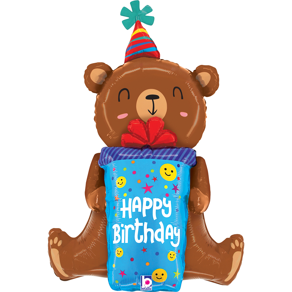 42"  Birthday Smiley Gift Bear NEW

Size
34" / 56x82x43 cm